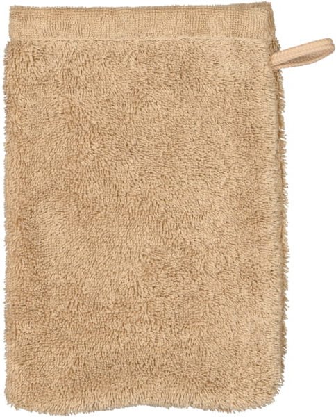 Cawö Handtücher Life Style Uni 7007 - Farbe: caramel - 346 - Waschhandschuh 16x22 cm