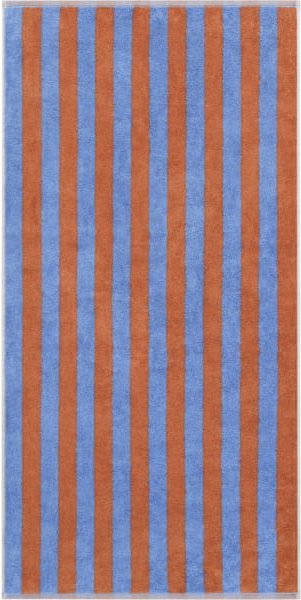 Cawö Handtücher Bold Streifen 6277 - Farbe: blau/terra - 13 - Duschtuch - 70x140 cm