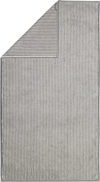 Cawö Handtücher Two-Tone Stripes 480 - Farbe: schiefer - 77 - Duschtuch 80x150 cm