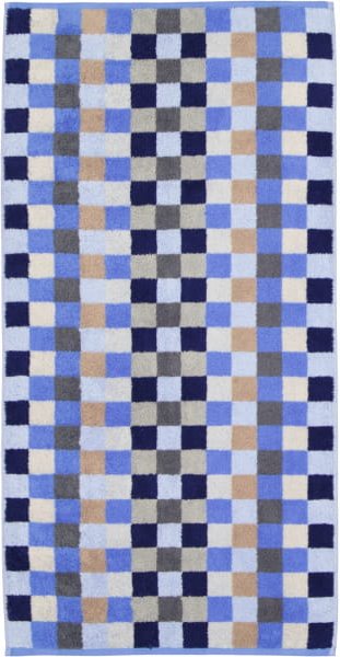 Cawö - Unique Karo 942 - Farbe: saphir - 11 - Handtuch 50x100 cm