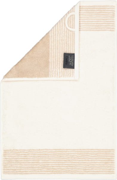 Cawö Handtücher Luxury Home Two-Tone 590 - Farbe: natur - 36 - Gästetuch 30x50 cm