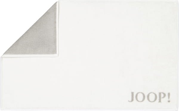 JOOP! Classic - Doubleface Badematte 1600 - 50x80 cm - Farbe: Weiß/Silber - 67
