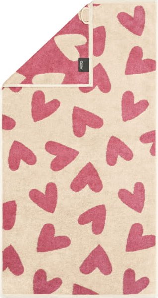 Cawö Handtücher Heart Beats Hearts 6275 - Farbe: beere - 32 - Handtuch 50x100 cm