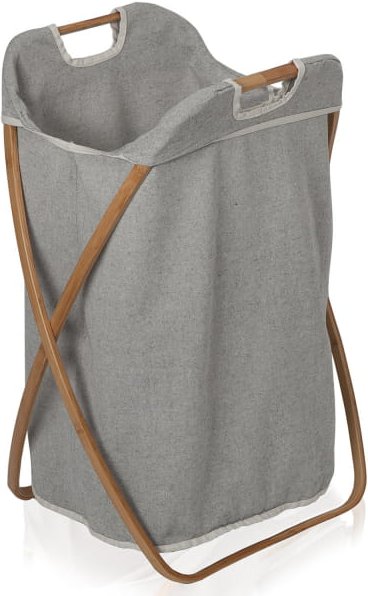 Möve Bamboo Klappbarer Wäschekorb - Farbe: grey - 081 (4-0779)