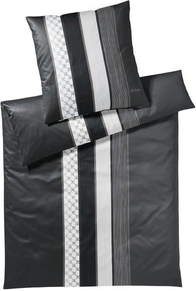 JOOP Bettwäsche Cornflower Stripes 4069 - Farbe: Deep Stone - 99 - 80x80 cm - 135x200 cm