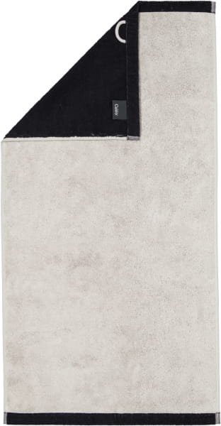 Cawö Handtücher Lifestyle Splash 7071 - Farbe: platin/schwarz - 79 - Handtuch 50x100 cm