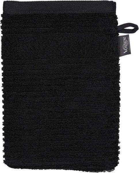 Vossen Handtücher Tomorrow - Farbe: schwarz - 7900 - Waschhandschuh 16x22 cm