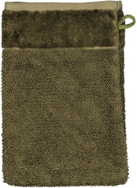 Möve Handtücher Bamboo luxe - Farbe: olive - 670 - Waschhandschuh 15x20 cm