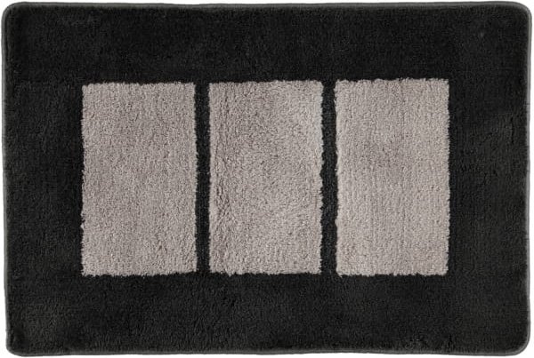 Rhomtuft RHOMY - Badteppich Liberty 256 - Farbe: anthrazit/perlgrau - 409 - 60x90 cm