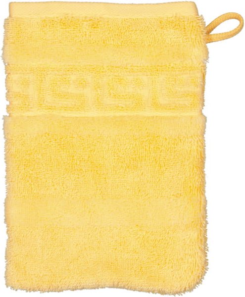 Cawö - Noblesse Uni 1001 - Farbe: melba - 315 - Waschhandschuh 16x22 cm