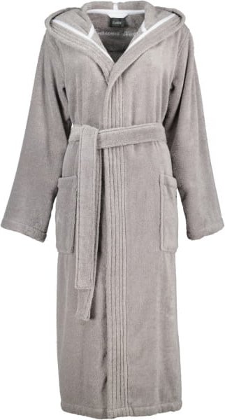 Cawö Home Bademantel Sauna Time Damen Kapuze 832 - Farbe: stein - 70 - M