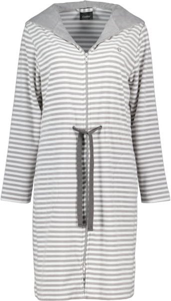 Cawö Home Campus Damen Bademantel Kurz 834 - Farbe: platin - 76 - M