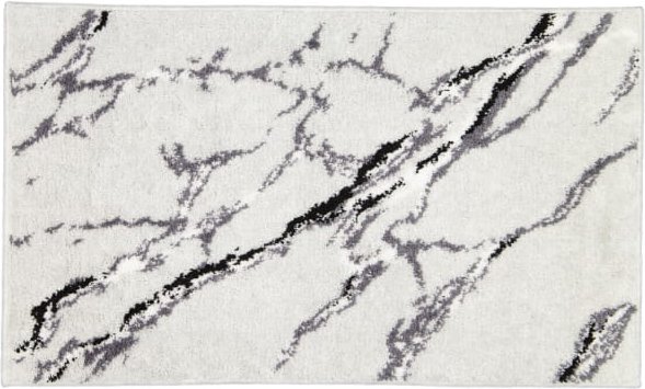 Vossen Badteppiche Marble - Farbe: light grey - 0006 - 60x100 cm