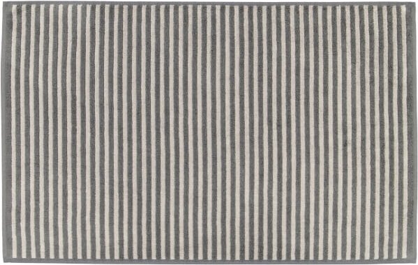 Cawö Badematten Two-Tone Stripes 480 - Farbe: schiefer - 77 - 50x80 cm