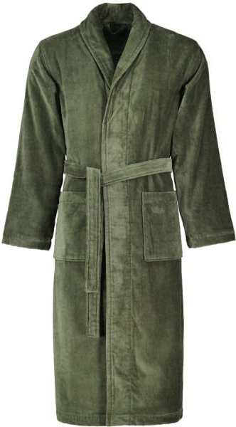 Vossen Bademäntel unisex Schalkragen Feeling-L - Farbe: mud green - 5830 - L