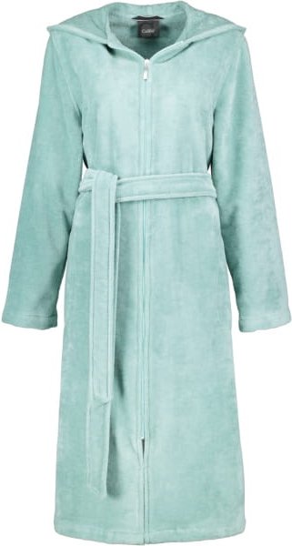 Thumbnail - Cawö Home Damen Bademantel Kapuze RV 837 - Farbe: seegrün - 44 - L