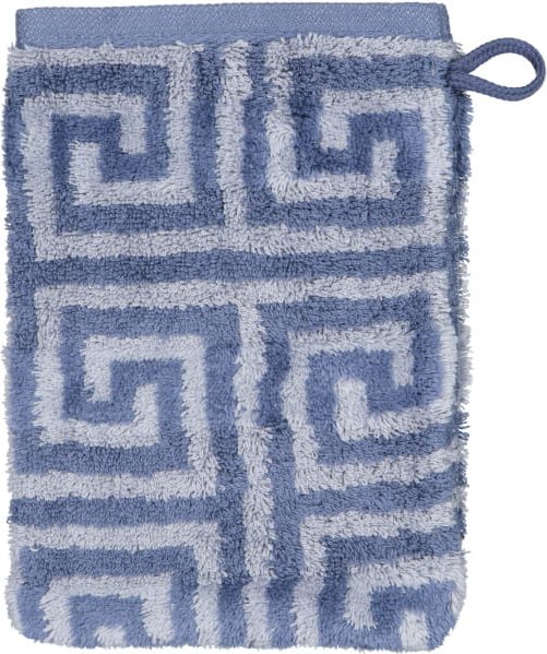 Cawö Handtücher Noblesse Elegance Allover 1088 - Farbe: nachtblau - 11 - Waschhandschuh 16x22 cm