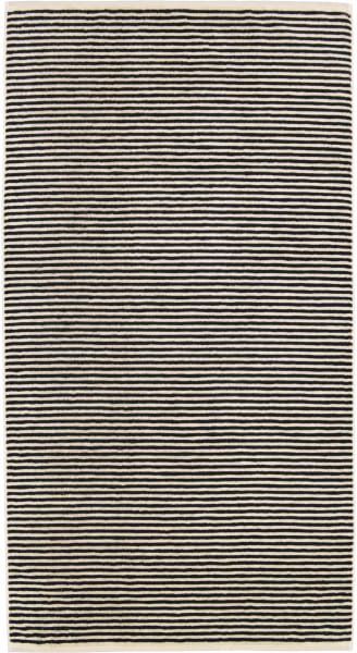 Cawö Handtücher Natural Streifen 6216 - Farbe: natur-schwarz - 39 - Duschtuch 80x150 cm