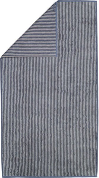 Cawö Handtücher Two-Tone Stripes 480 - Farbe: nachtblau - 10 - Duschtuch 80x150 cm