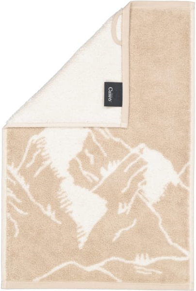 Cawö Handtücher Alpenchic Edition Berge 6269 - Farbe: natur - 33 - Gästetuch 30x50 cm