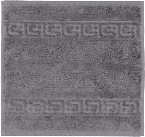 Cawö - Noblesse Uni 1001 - Farbe: 774 - anthrazit - Seiflappen 30x30 cm