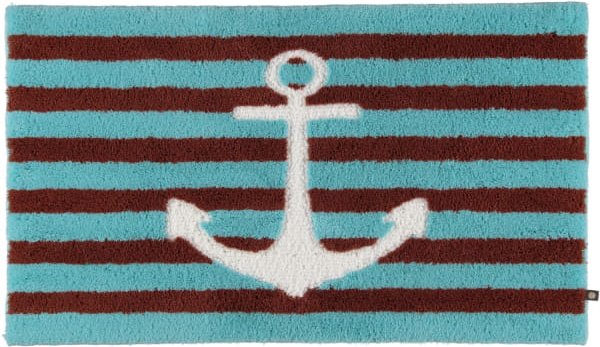 Rhomtuft - Badteppiche Anker - Farbe: ice/cappucino/weiss - 1370 - 70x120 cm