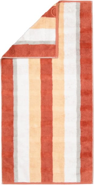 Cawö Handtücher Noblesse Stripe 1087 - Farbe: brick - 33 - Handtuch 50x100 cm