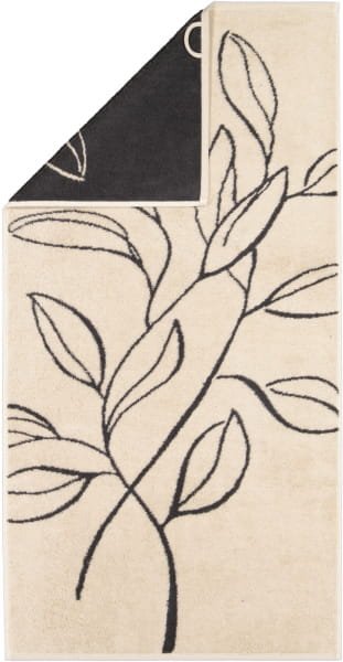 Cawö Handtücher Atelier Floral 6239 - Farbe: beige - 37 - Handtuch 50x100 cm