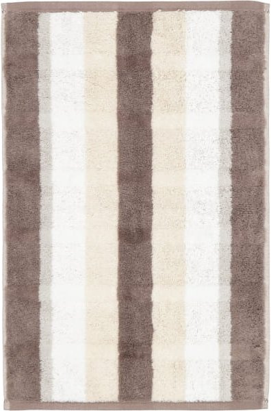 Cawö Handtücher Noblesse Stripe 1087 - Farbe: walnuss - 30 - Gästetuch 30x50 cm