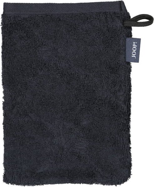 JOOP Uni Cornflower 1670 - Farbe: Schwarz - 906 - Waschhandschuh 16x22 cm