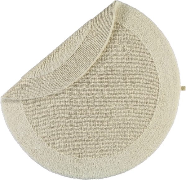 Rhomtuft - Badteppiche Exquisit - Farbe: natur-jasmin - 20 - 100 cm rund