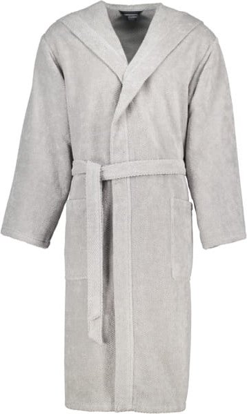 Thumbnail - Cawö Herren Bademantel Kapuze Pure 5623 - Farbe: stein - 727