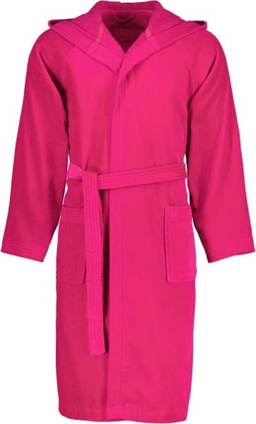 Vossen Bademäntel unisex Kurzmantel mit Kapuze Texas - Farbe: cranberry - 3770 - XS