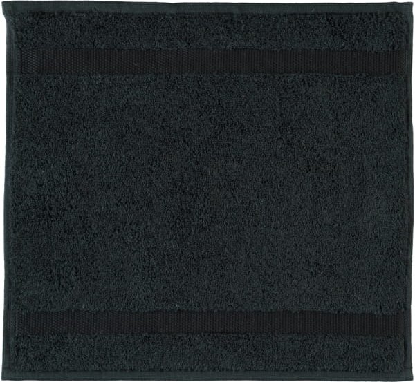 Rhomtuft - Handtücher Princess - Farbe: schwarz - 15 - Seiflappen 30x30 cm