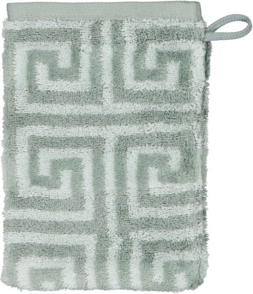 Cawö Handtücher Noblesse Elegance Allover 1088 - Farbe: nordic green - 44 - Waschhandschuh 16x22 cm