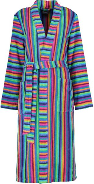 Cawö - Damen Bademantel Walkfrottier - Kimono 7048 - Farbe: 84 - multicolor - M