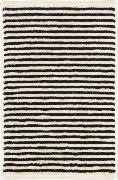 Cawö Handtücher Natural Streifen 6216 - Farbe: natur-schwarz - 39 - Gästetuch 30x50 cm