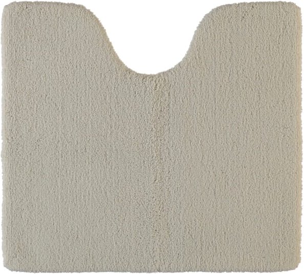 Rhomtuft - Badteppiche Square - Farbe: stone - 320 - Toilettenvorlage mit Ausschnitt 55x60 cm