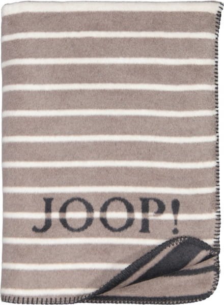 JOOP! Wohndecken Divided - Farbe: Stein - 150x200 cm