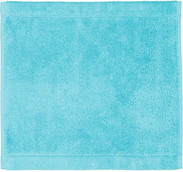 Cawö Handtücher Life Style Uni 7007 - Farbe: türkis - 430 - Seiflappen 30x30 cm