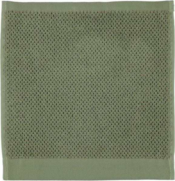 Rhomtuft - Handtücher Baronesse - Farbe: olive - 404 - Seiflappen 30x30 cm