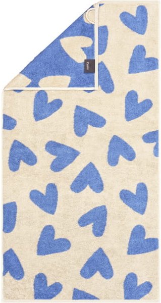 Cawö Handtücher Heart Beats Hearts 6275 - Farbe: capri - 31 - Handtuch 50x100 cm