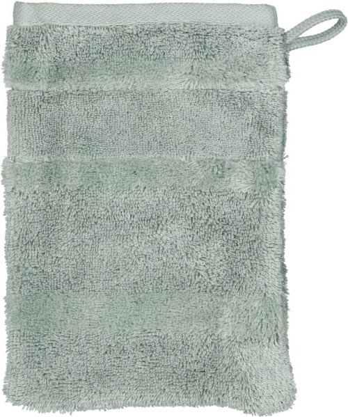 Cawö Handtücher Noblesse2 Uni 1002 - Farbe: nordic green - 470 - Waschhandschuh 16x22 cm