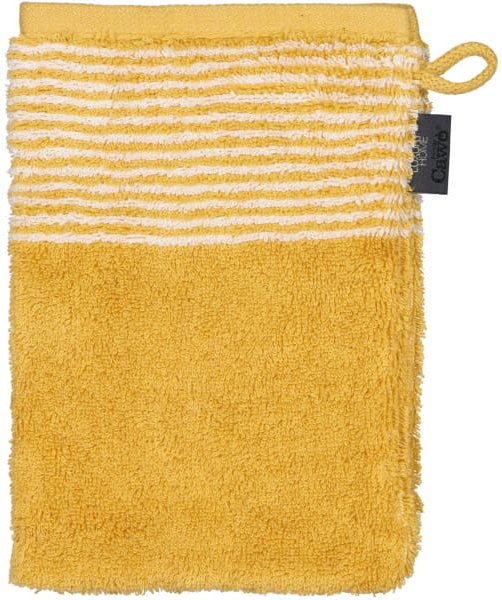 Cawö Handtücher Luxury Home Two-Tone 590 - Farbe: gold - 53 - Waschhandschuh 16x22 cm