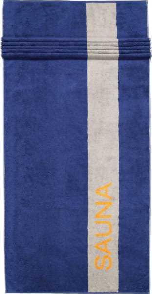 Cawö Saunatücher SAUNA 6238 - Farbe: navy - 13 - 80x200 cm