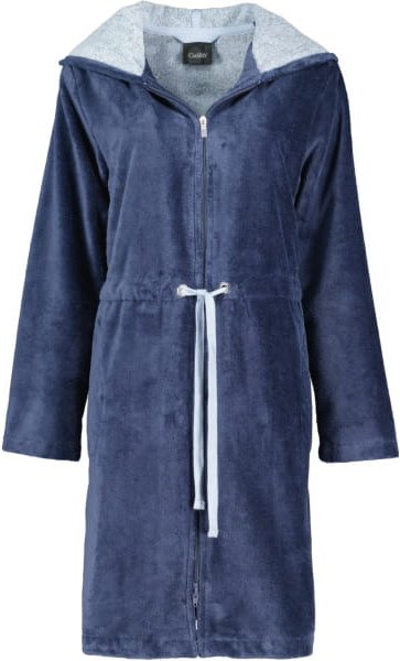 Cawö Home Bademäntel Damen Kurzmantel mit Kapuze Cawö Home 822 - Farbe: sea - 10 - L