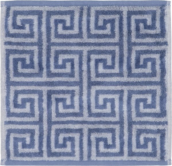 Cawö Handtücher Noblesse Elegance Allover 1088 - Farbe: nachtblau - 11 - Seiflappen 30x30 cm