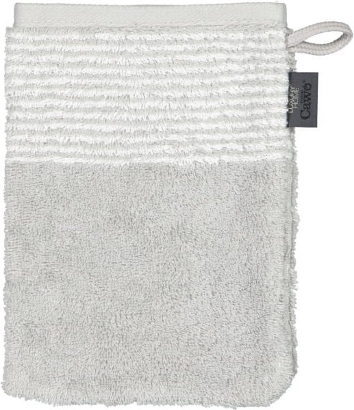 Cawö - Luxury Home Two-Tone 590 - Farbe: platin - 76 - Waschhandschuh 16x22 cm