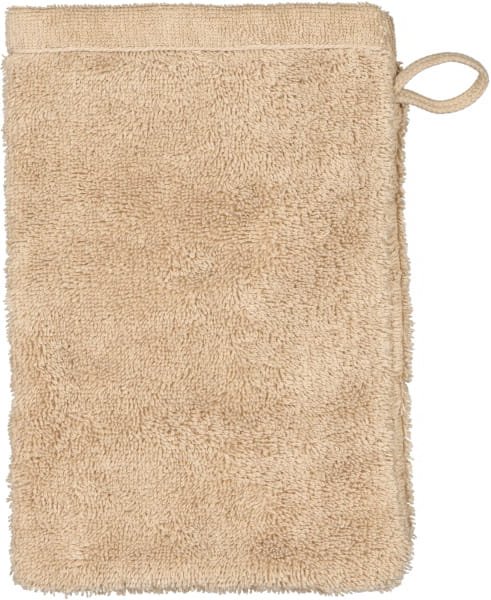Cawö Handtücher Life Style Uni 7007 - Farbe: mandel - 328 - Waschhandschuh 16x22 cm