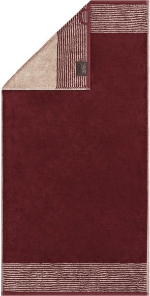 Cawö Handtücher Luxury Home Two-Tone 590 - Farbe: bordeaux - 23 - Handtuch 50x100 cm